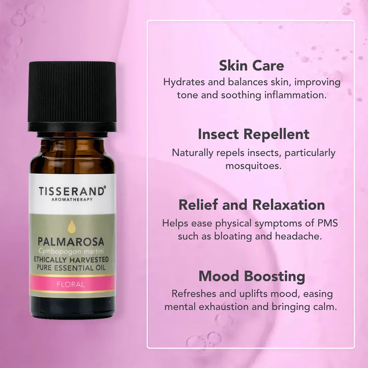 Tisserand Palmarosa Pure Essential Oil 9ml, additional product view 3