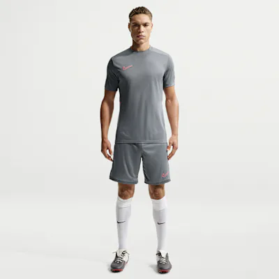 Nike Academy Men's Nike Dri-FIT Football Shorts - Smoke Grey/White/Hot Punch/Hot Punch in Smoke Grey/White/Hot Punch/Hot Punch – Nike men's and unisex
