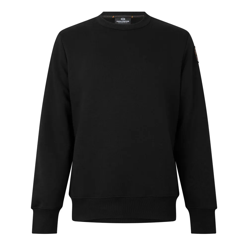 Parajumpers Para Crw Sweat Sn64 in Black 0541 – Clothing