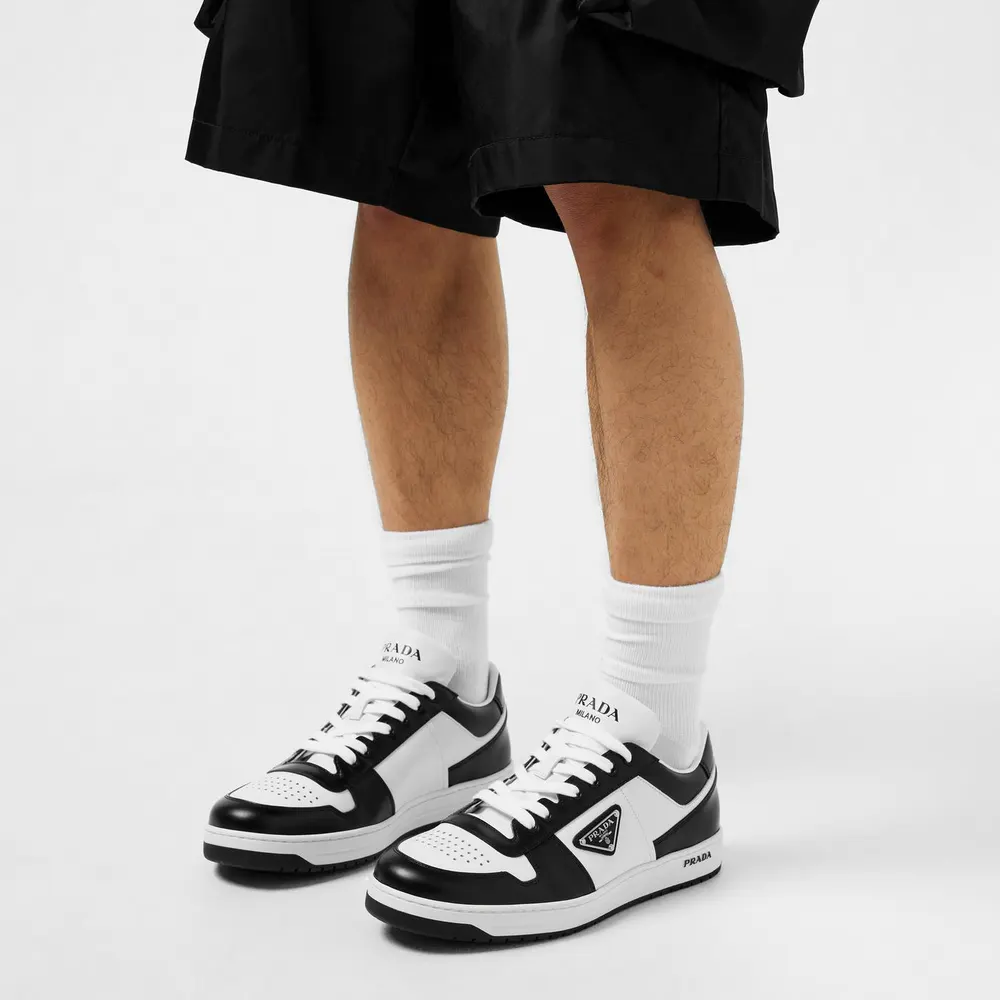 Prada Men'S Downtown Leather Low Top Trainers detail 2