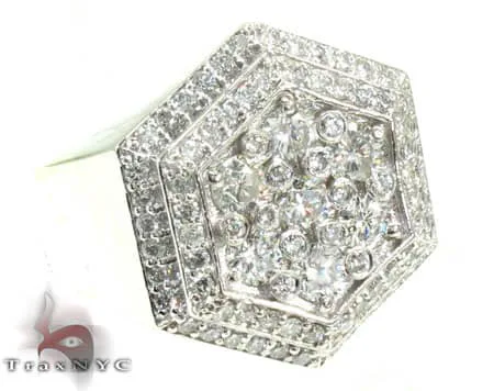 RINA - For Him FACTORY Mens Hexagon Ring 20120 in Rose Gold / 6 – Ring
