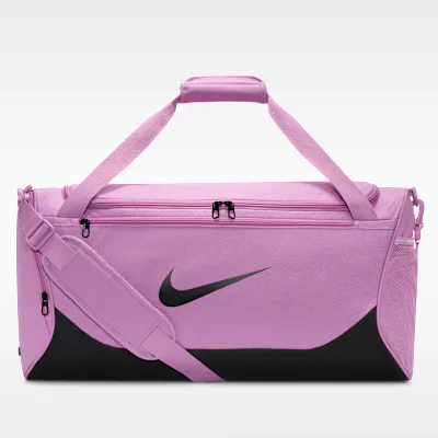 Nike Brasilia Training Duffel Bag (Medium, 60L) - Light Magenta/Black/White