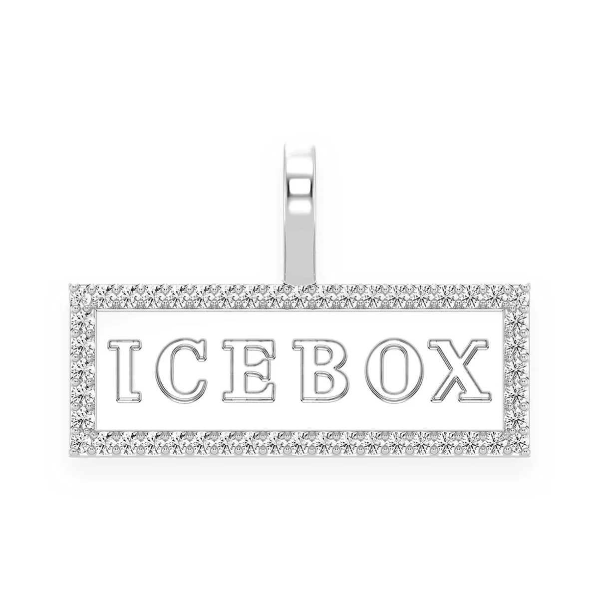For Him Large For Him Diamond Pendant in White Gold / Natural Diamond – Pendant