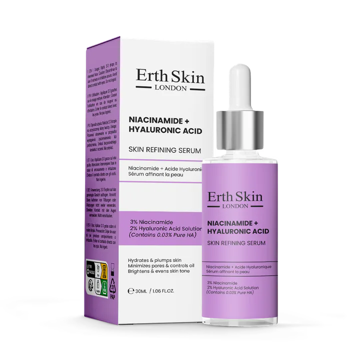 Erth Skin London NIACINAMIDE + HYALURONIC ACID SKIN REFINING SERUM 30ml