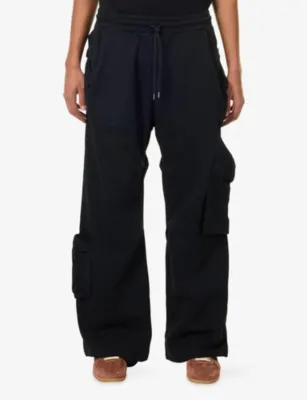 VIVIENNE WESTWOOD Achilles Wide-Leg Cotton Jogging Bottoms detail 3