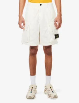 STONE ISLAND Ripstop Cotton Cargo Shorts detail 3