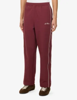 LES DEUX Crinkled Seersucker Woven Track Jogging Bottoms detail 3