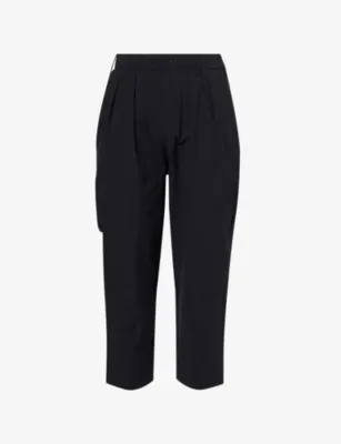 MANORS Greenskeepers Patch-Pocket Stretch-Woven Trousers - BLACK