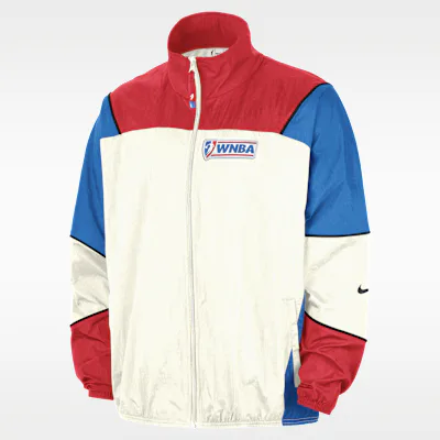 Nike WNBA Legends Nike Basketball Lightweight Jacket - Sail/Action Red/Light Photo Blue/Black