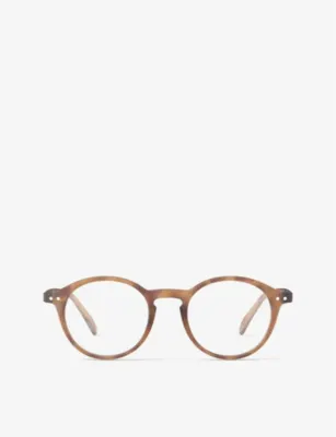 IZIPIZI #D round-framed golden green reading glasses - GOLDEN GREEN - +3 detail 3