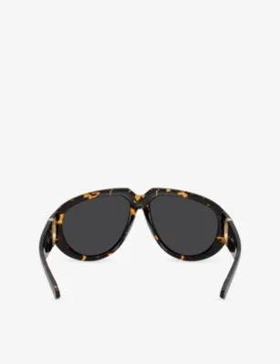 BURBERRY BE4479U Pilot-Frame Acetate Sunglasses detail 3