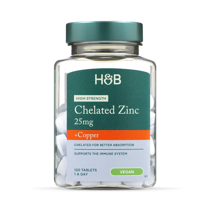 For Him High Strength Chelated Zinc & Copper 120 Tablets detail 2