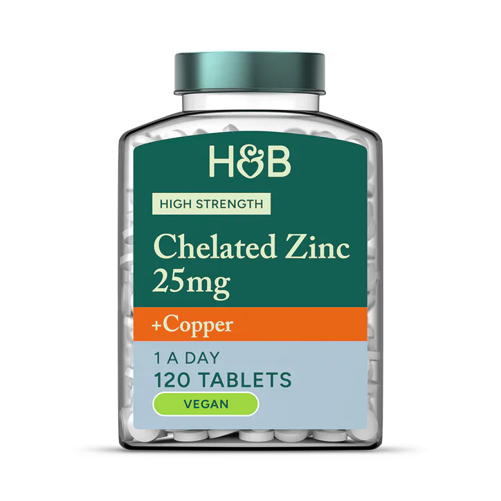 For Him High Strength Chelated Zinc & Copper 120 Tablets