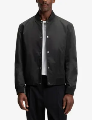 BOSS Baseball-Collar Press-Stud Woven Jacket detail 3
