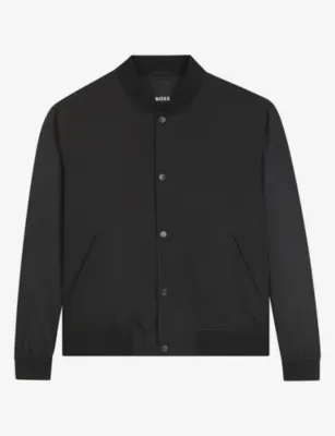 BOSS Baseball-Collar Press-Stud Woven Jacket