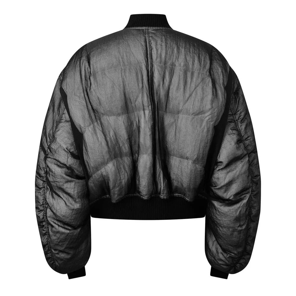 Rick Owens Secchia Bomber in Black, additional product view 2