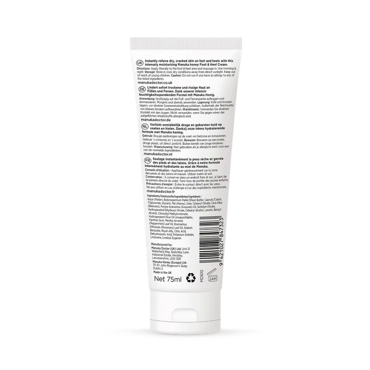 Manuka Doctor Peppermint Foot & Heel Cream 75ML, additional product view 2