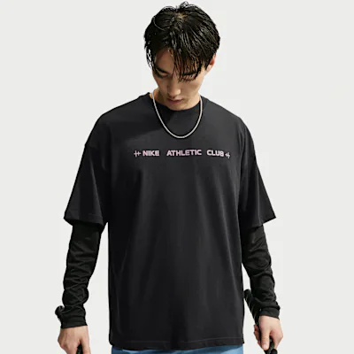 Nike N.A.C. Men's Oversized T-Shirt - Black/Purple Smoke