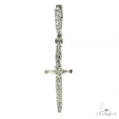 RINA - SUNNY 2 14K Gold Sword Skull Single Earring 66523 in Rose Gold – Earrings