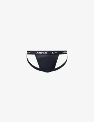 NIKE Essential Pack of Three Cotton-Stretch Jock Straps