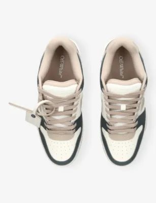 OFF-WHITE C/O VIRGIL ABLOH Out Of Office Leather Trainers - EUR 40 / 6 UK MEN in BLUE OTHER, additional product view 2