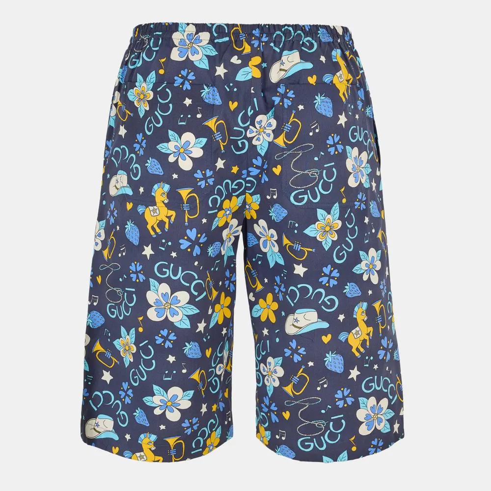 Gucci Men's Silk Chino Shorts detail 2