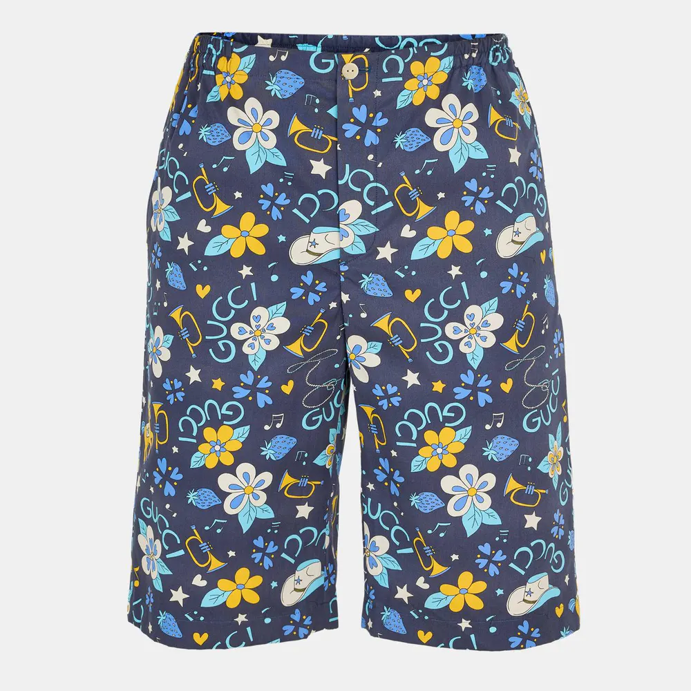Gucci Men's Silk Chino Shorts