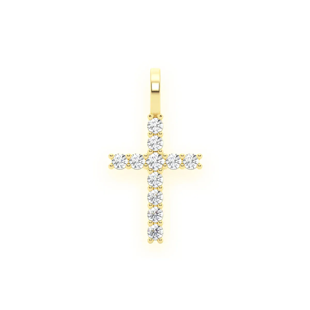For Him Signature Diamond Cross in 0.25ctw / Yellow Gold / Natural Diamond – Pendant