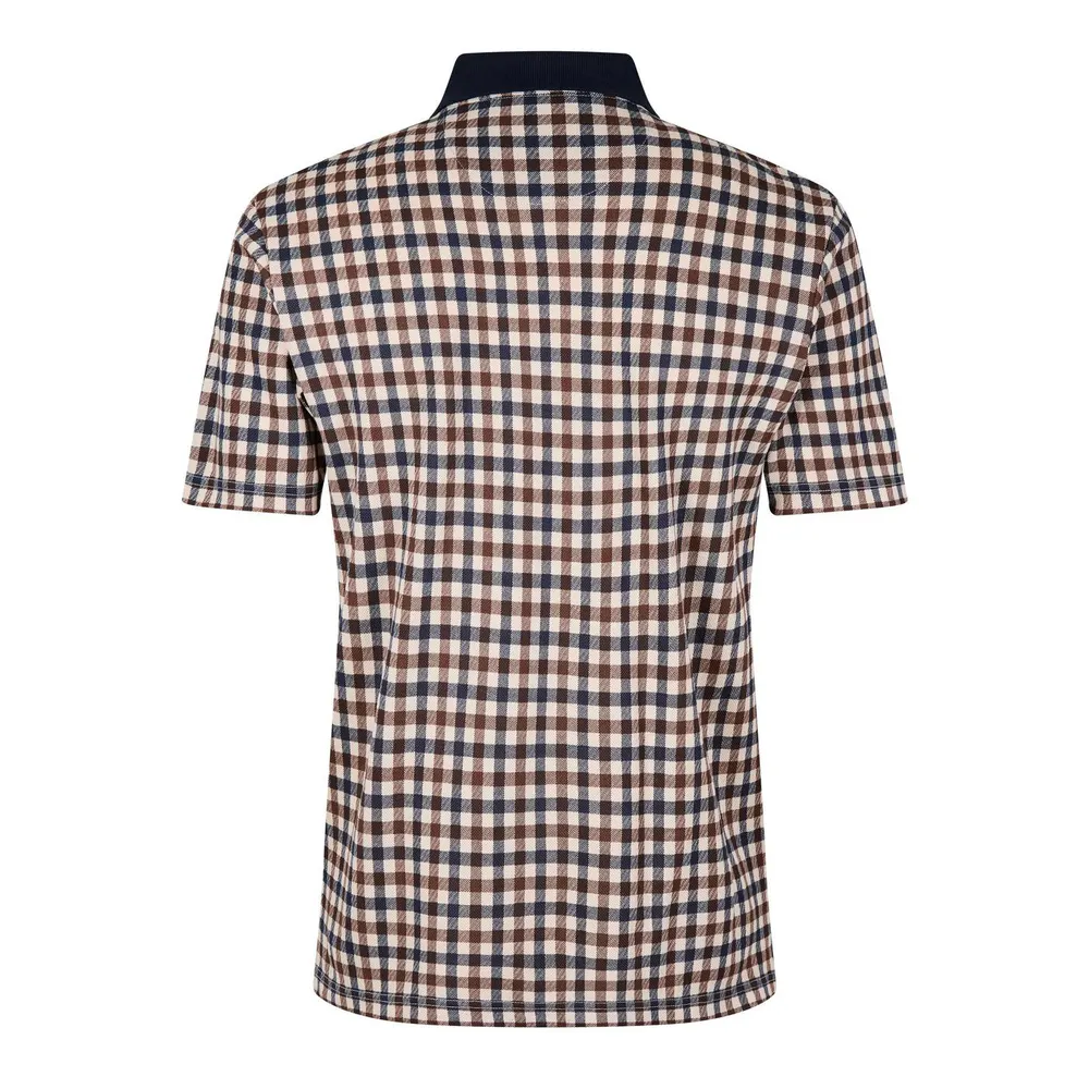 Aquascutum Checked Polo detail 2