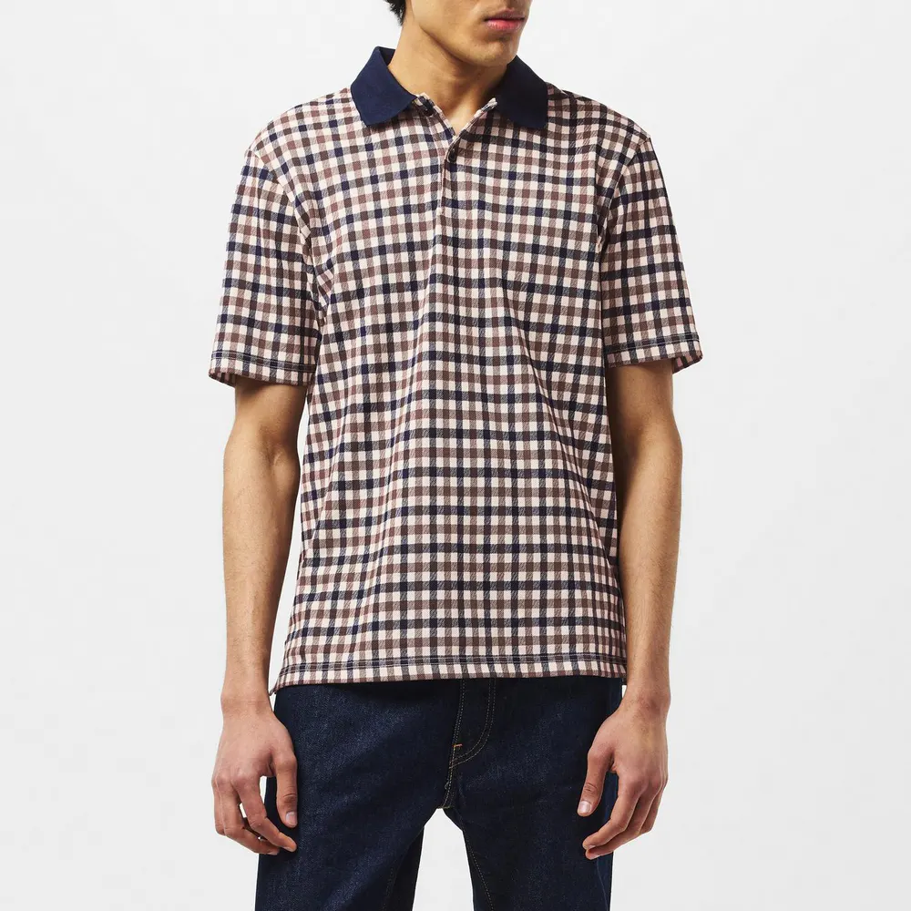 Aquascutum Checked Polo detail 3