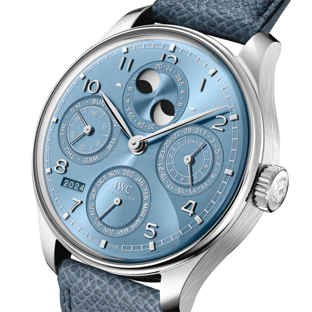 IWC Portugieser Perpetual Calendar 44 Blue Horizon detail 3