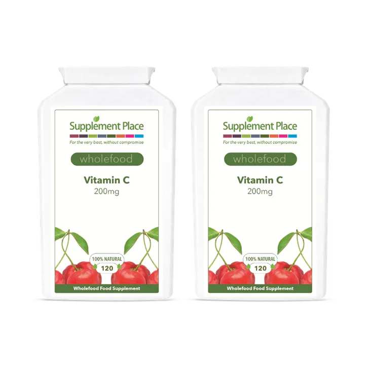 Supplement Place Wholefood Vitamin C 200mg | 240 Capsules