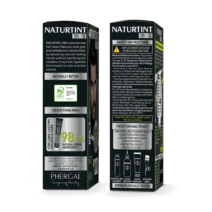 Naturtint Men Permanent Hair Colour Gel 7N Hazelnut Blonde 170ml detail 3