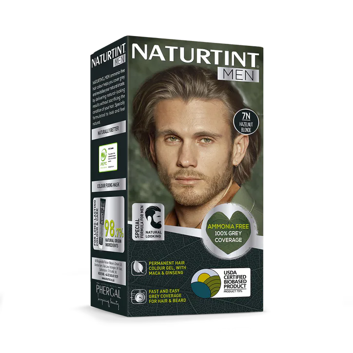 Naturtint Men Permanent Hair Colour Gel 7N Hazelnut Blonde 170ml