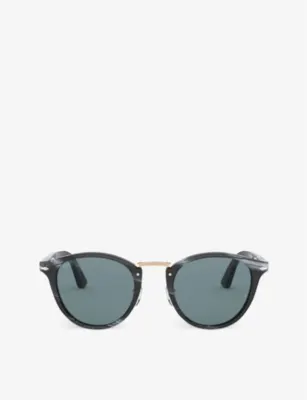 PERSOL PO3108S Typewriter Edition round-frame acetate sunglasses