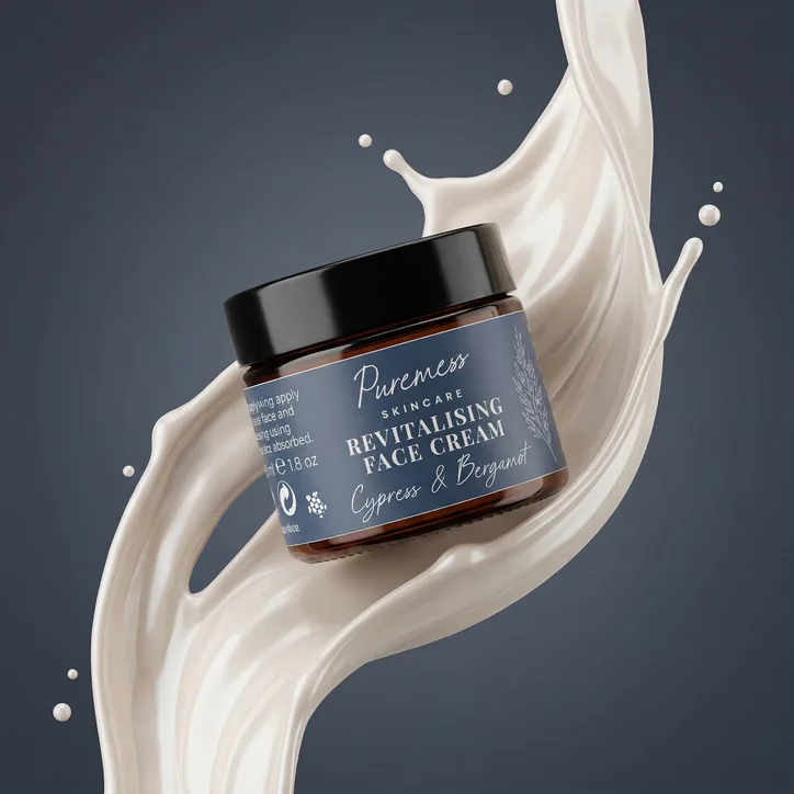 Puremess Skincare Revitalising Face Cream 50g - Cypress & Bergamot detail 3