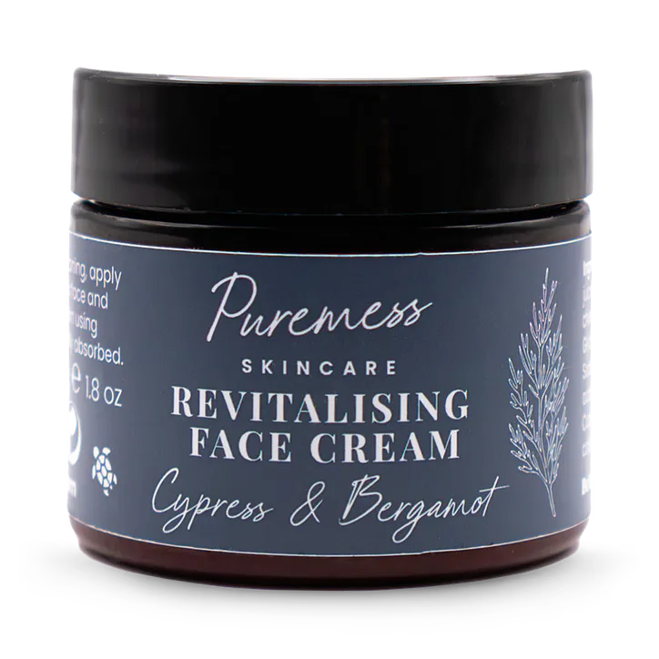 Puremess Skincare Revitalising Face Cream 50g - Cypress & Bergamot