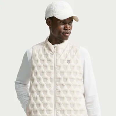 Nike Men's Therma-FIT ADV Repel Golf Gilet - Light Orewood Brown/Black