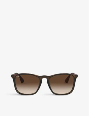 RAY-BAN Chris RB4187 square-frame rubber sunglasses