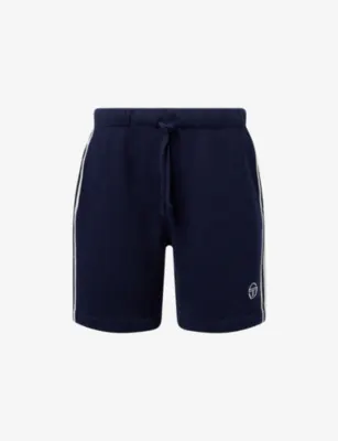 SERGIO TACCHINI Fratelli Contrast-Stripe Cotton Shorts in MARITIME BLUE – Mens | Trousers & shorts | Shorts