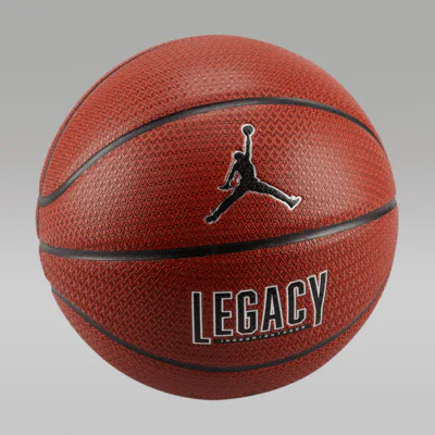Jordan Legacy 2.0 8P Basketball - Amber Court/Black/Metallic Silver/Black