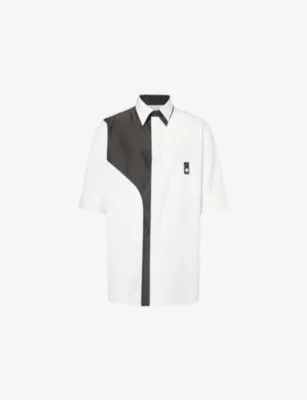 YOHJI YAMAMOTO Contrast-Panel Cotton Shirt