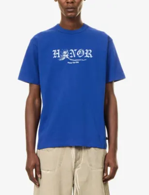 HONOR THE GIFT Fallen Rose Graphic Cotton-Jersey T-Shirt detail 3