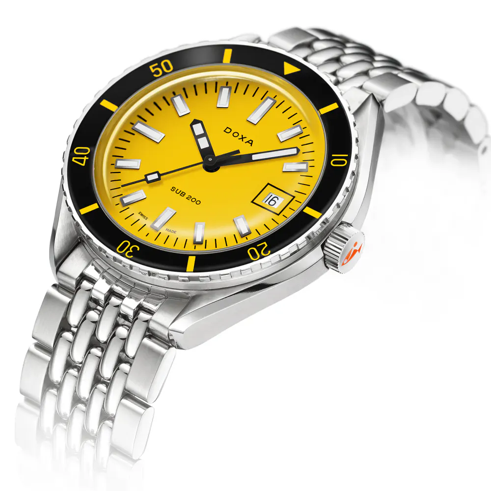 DOXA Sub 200 Divingstar 42mm Mens Watch in Yellow, additional product view 2