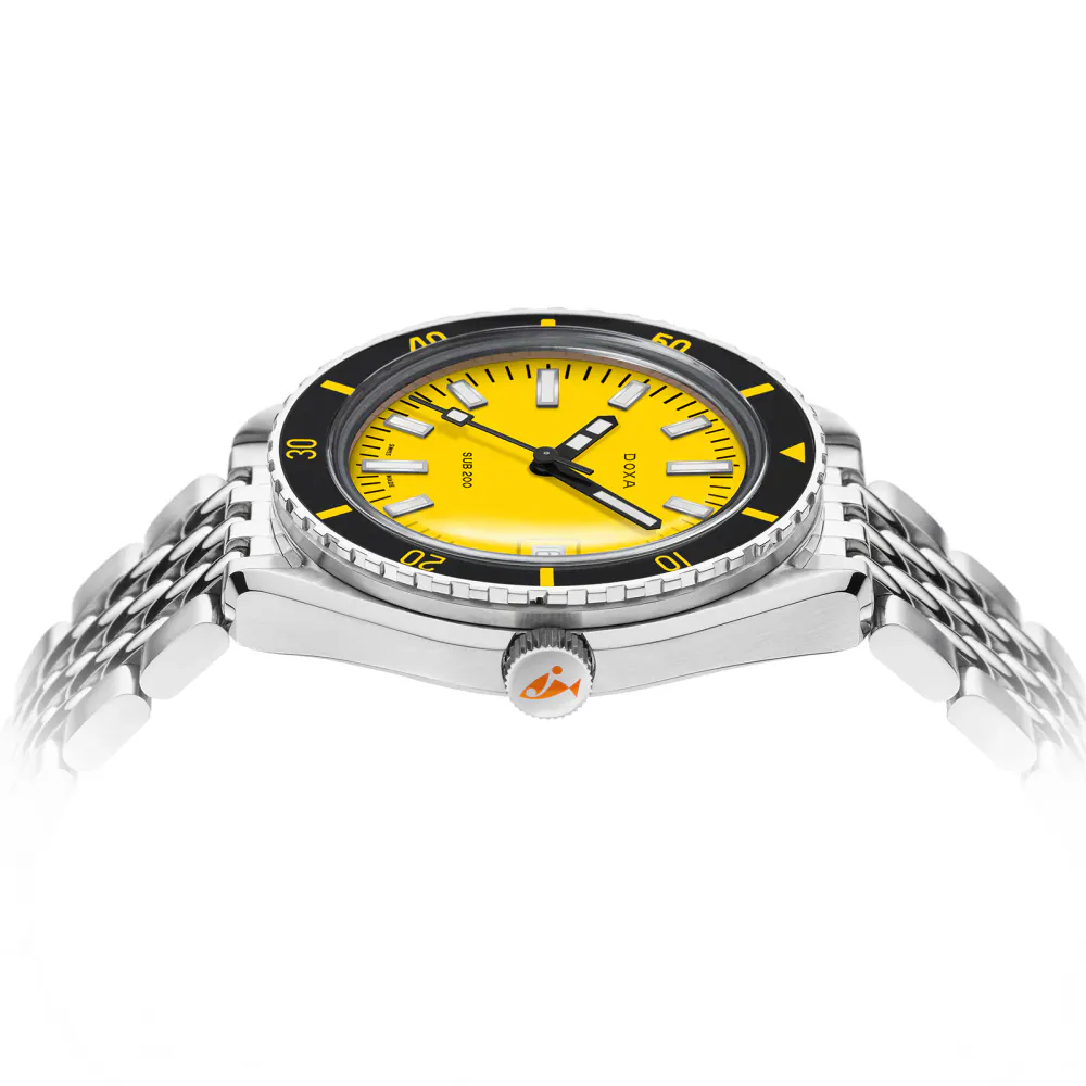 DOXA Sub 200 Divingstar 42mm Mens Watch in Yellow, additional product view 3