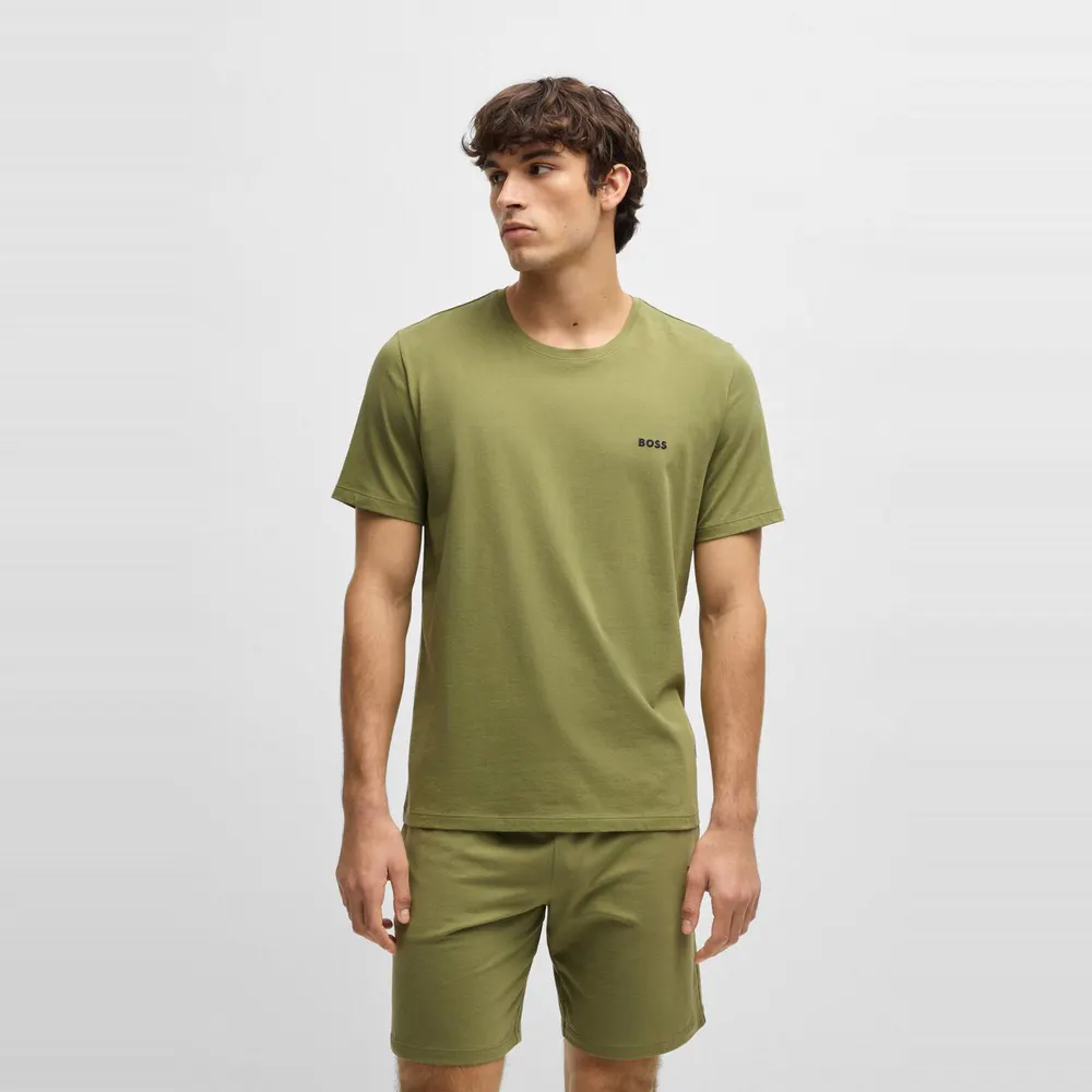 Boss Mens BOSS Bodywear Mix & Match Premium Cotton T-Shirt with Logo Detail detail 2