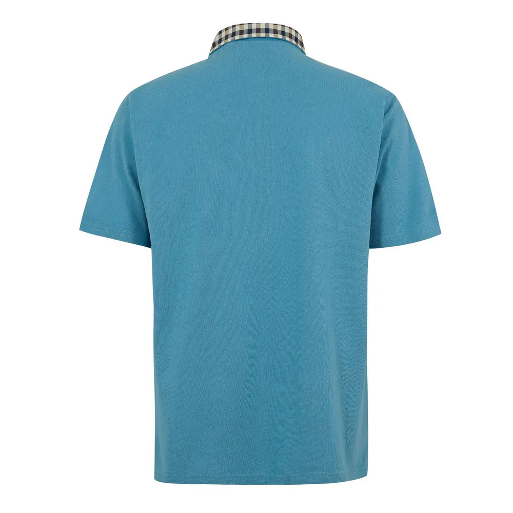 Aquascutum Men's Short Sleeve Polo Shirt detail 2