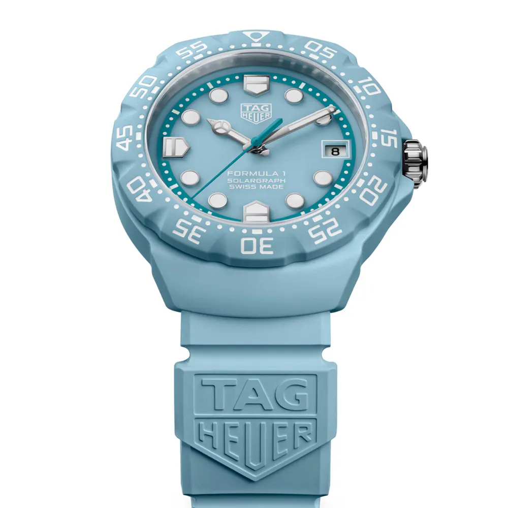 TAG Heuer Formula 1 Solargraph Limited Edition 38mm Unisex Watch Blue detail 3