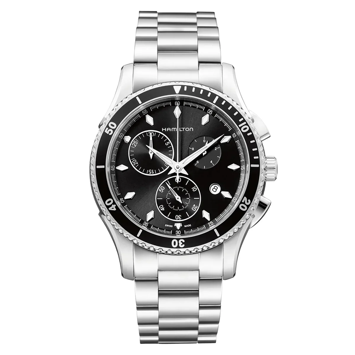 Hamilton Jazzmaster Seaview Chrono Quartz 44mm Mens Watch