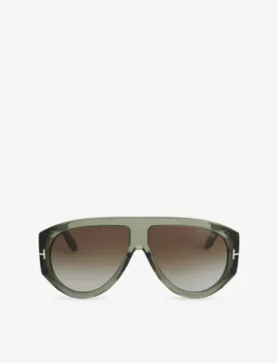 TOM FORD Bronson Pilot Acetate Sunglasses